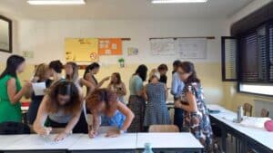 docenti al lavoro durante una formazione